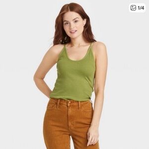 Universal Thread Olive Green Tank Top